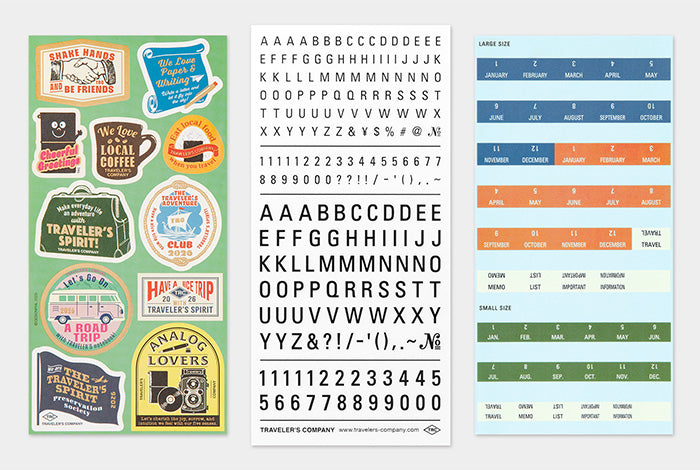 TRAVELER'S COMPANY Notebook Regular Insert 2026 - Sticker Set