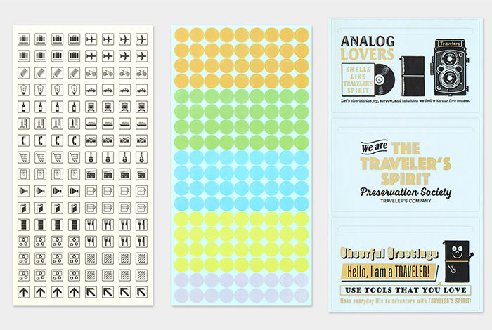 TRAVELER'S COMPANY Notebook Regular Insert 2026 - Sticker Set
