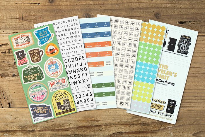 TRAVELER'S COMPANY Notebook Regular Insert 2026 - Sticker Set
