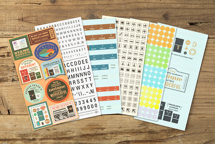 TRAVELER'S COMPANY Notebook Regular Insert 2027 - Sticker Set