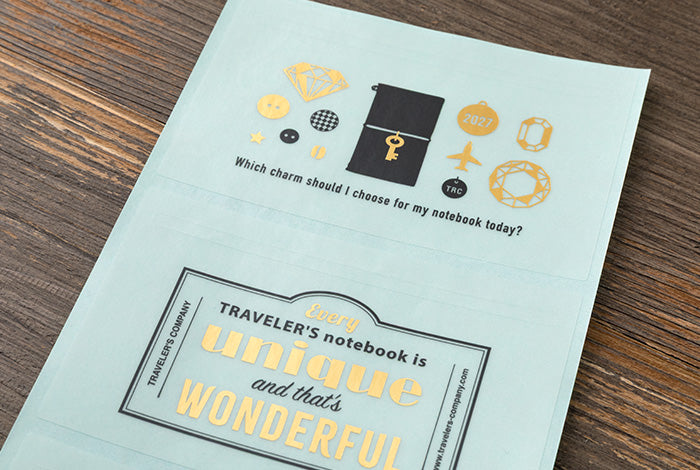 TRAVELER'S COMPANY Notebook Regular Insert 2027 - Sticker Set