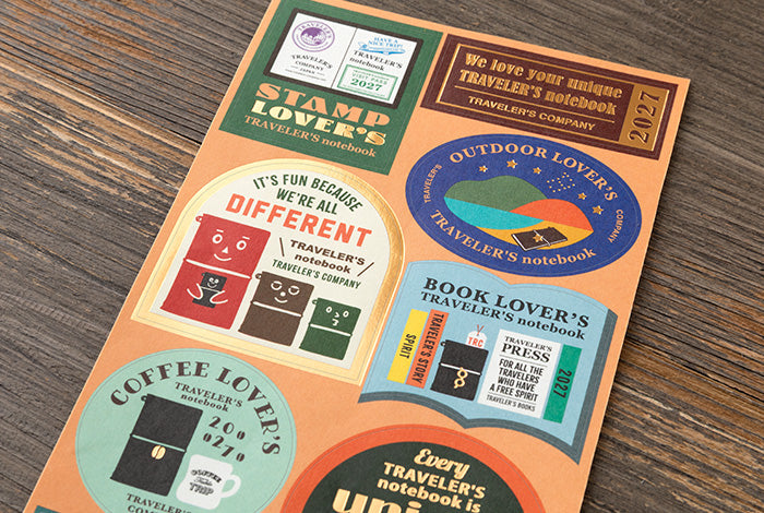TRAVELER'S COMPANY Notebook Regular Insert 2027 - Sticker Set