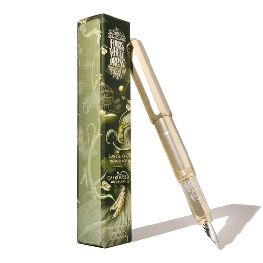 Ferris Wheel Press - Brilliant Beanstalk Limited Edition - The Aluminium Carousel Fountain Pen