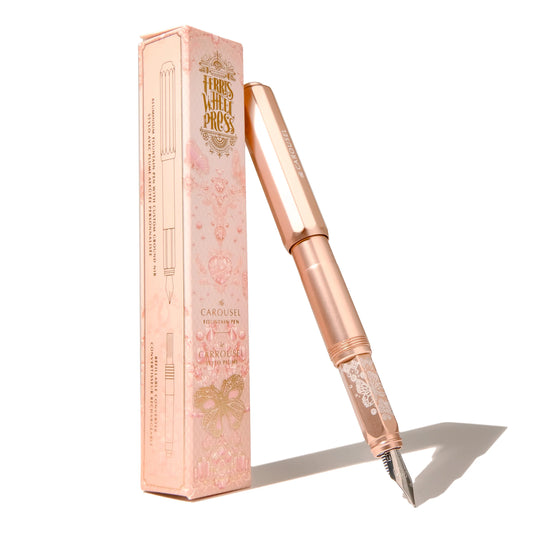 Ferris Wheel Press - The Fluttering Heart Limited Edition - The Aluminium Carousel Fountain Pen