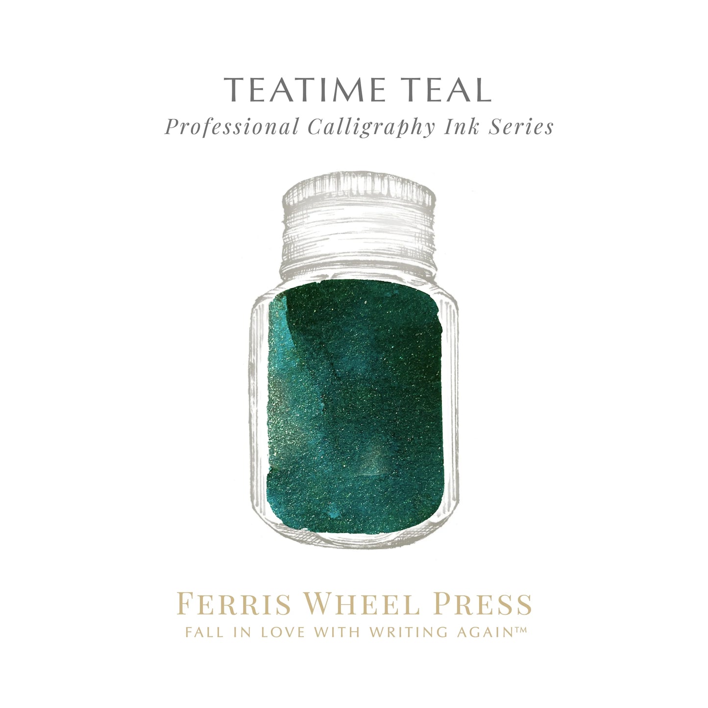 Ferris Wheel Press - Calligraphy Ink - Teatime Teal 28 ml