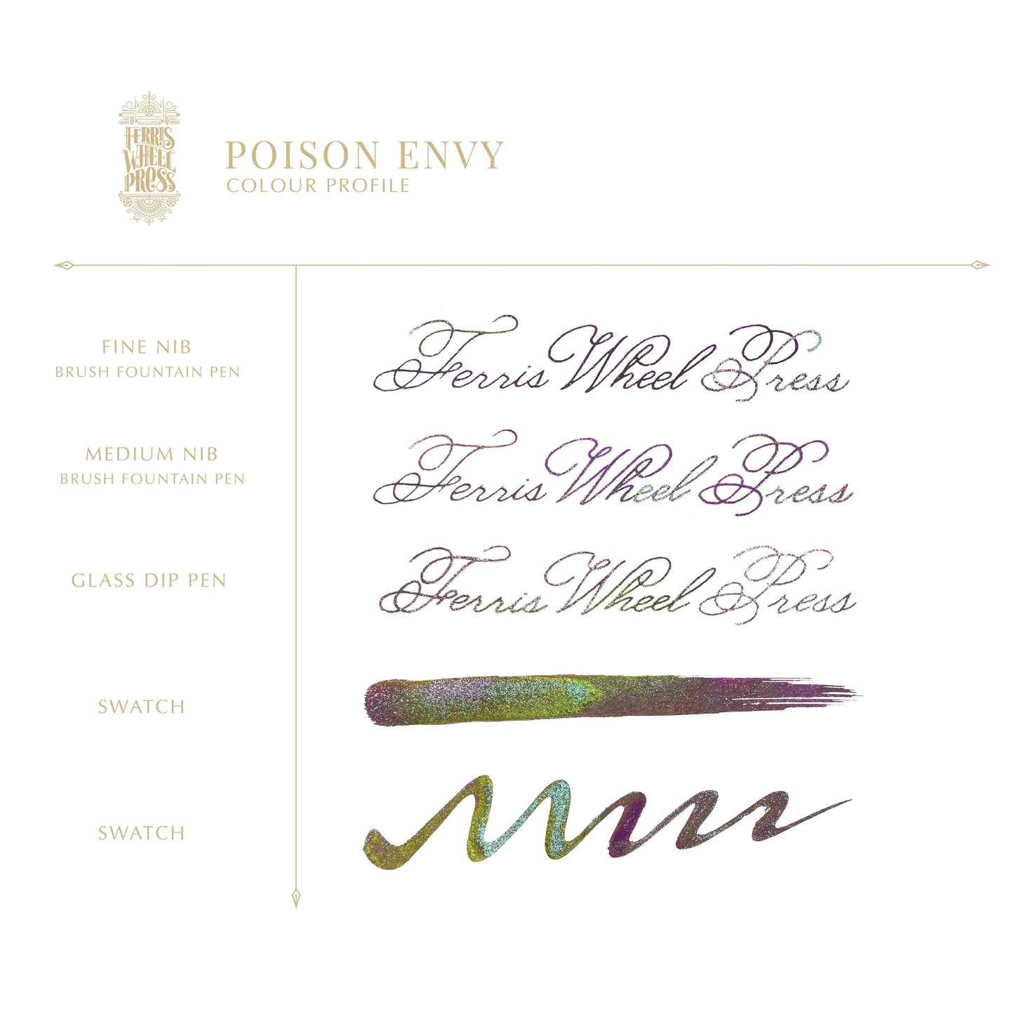 Ferris Wheel Press - Poison Envy Limited Edition - The Carousel Fountain Pen