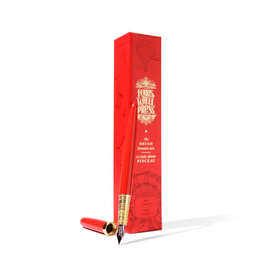 Ferris Wheel Press - Red Carpet Brush Fountain Pen