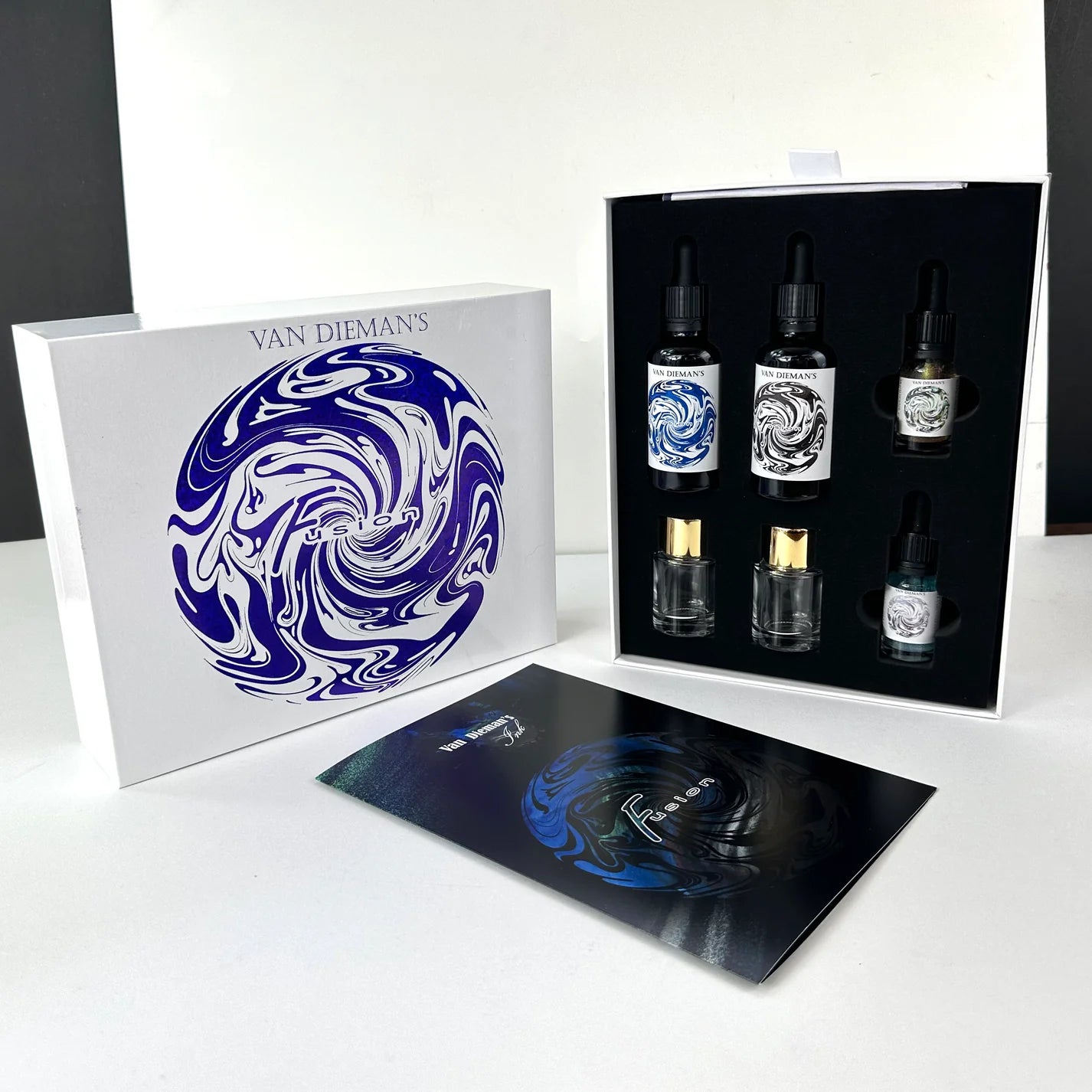 Van Dieman’s Fusion - Fountain Pen Ink Mixing Kit - The Blue Pack