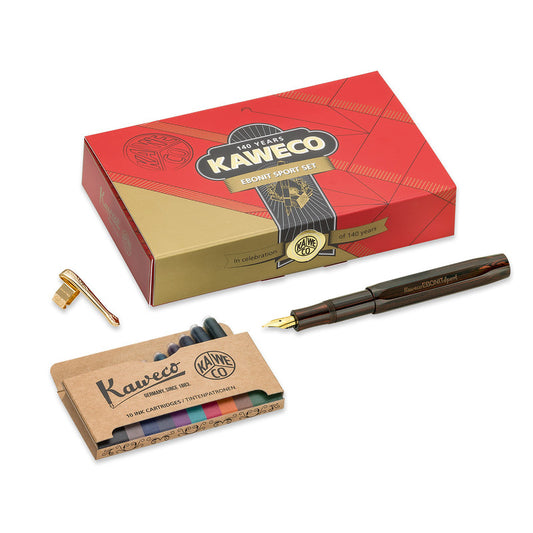 Kaweco Ebonit SPORT Fountain Pen - Limited Edition Pen Set 140th Anniversary Edition