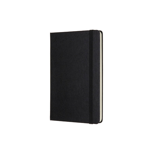 Moleskine - Classic Hard Cover Notebook - Black Plain/Blank Medium