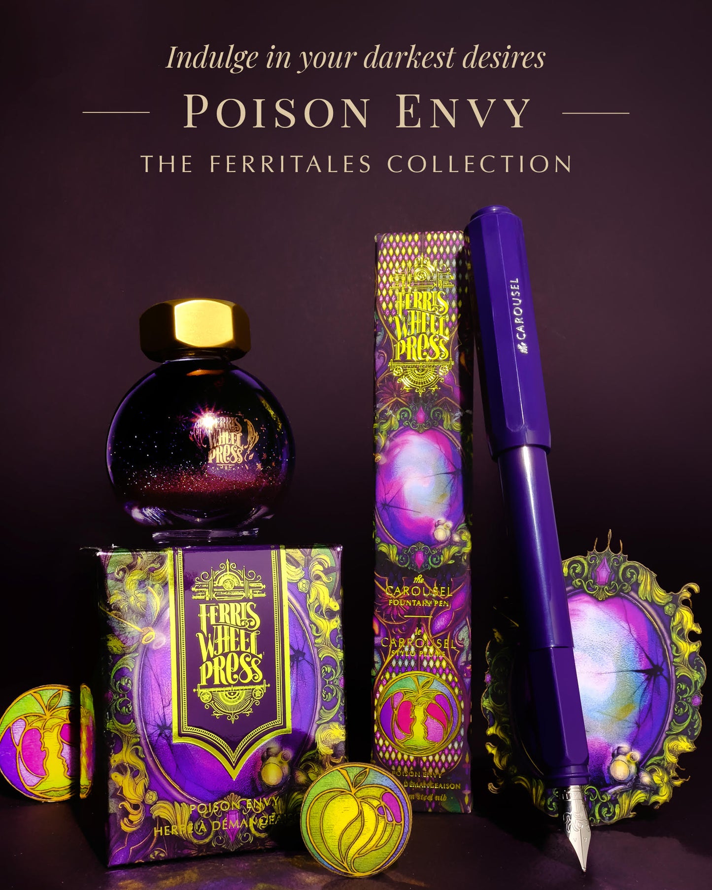Ferris Wheel Press - Poison Envy Limited Edition - The Carousel Fountain Pen