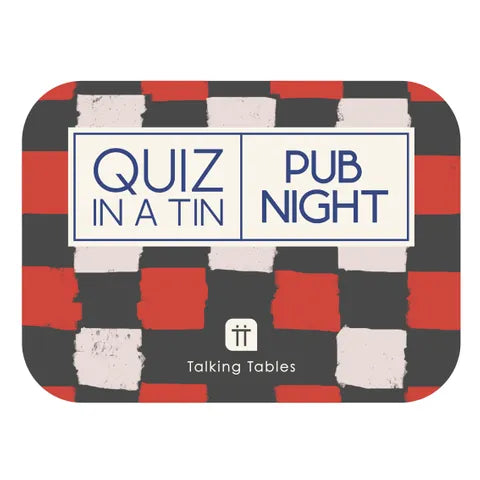 Talking Tables - Quiz in a Tin - Pub Night