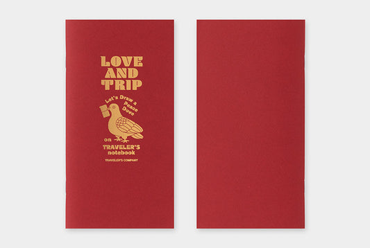 TRAVELER'S COMPANY Notebook Regular Insert LOVE AND TRIP Edition - Blank