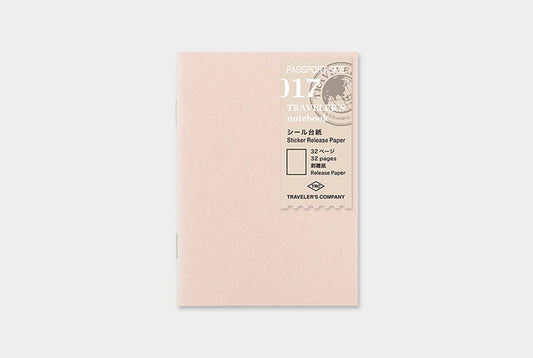 TRAVELER'S COMPANY Notebook Passport Insert 017 - Sticker Release Paper
