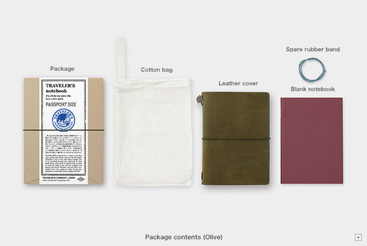 Traveler's Company - Notebook Starter Kit - Olive - Passport