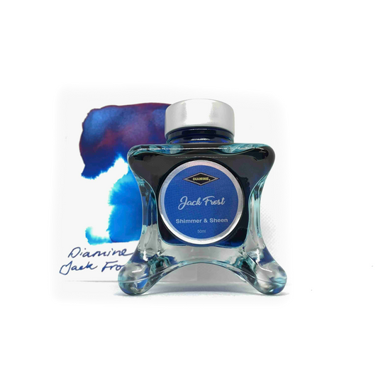 Diamine Jack Frost - Blue Edition - Shimmer & Sheen Fountain Pen Ink