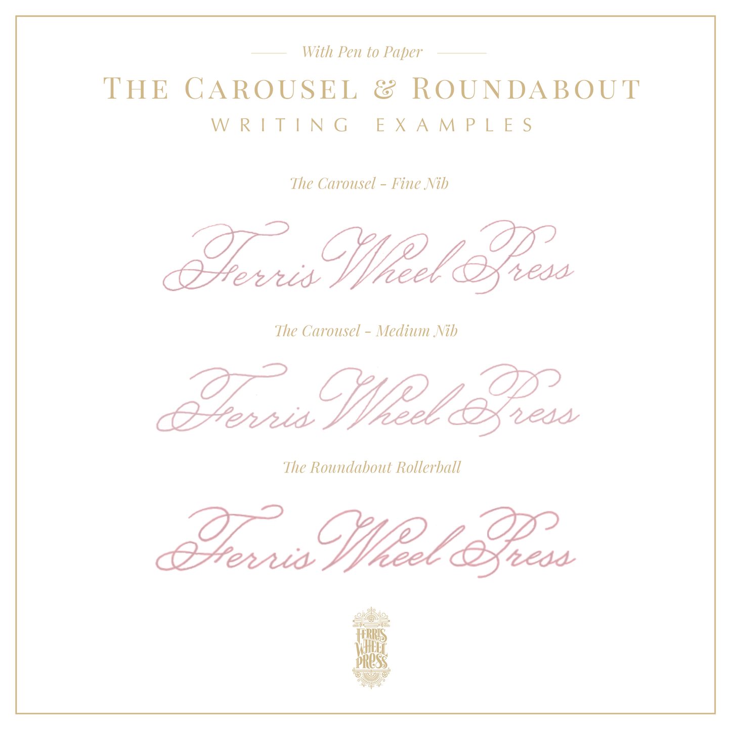 Ferris Wheel Press - Lady Rose - The Carousel Fountain Pen