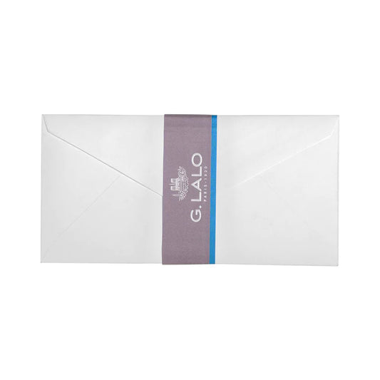 G. Lalo - "Vélin de France" Pack of 20 Envelopes DL Size - White