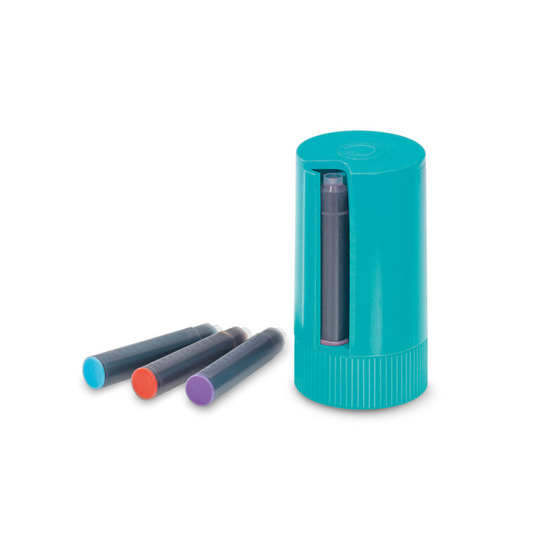 Kaweco Fountain Pen Ink Cartridges - Twist & Test Cartridge Dispenser - 8 Cartridges