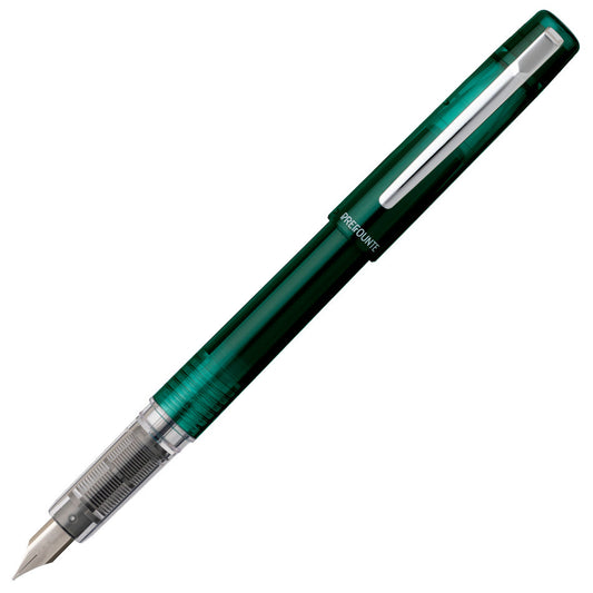 Platinum Prefounte Fountain Pen - Dark Emerald