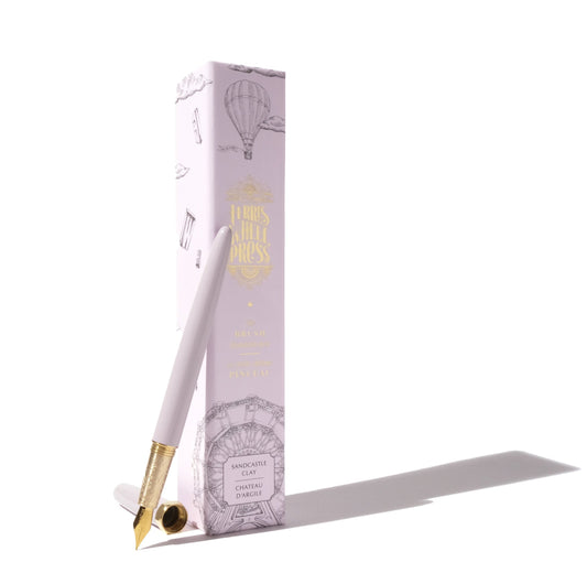 Ferris Wheel Press - Sandcastle Clay Brush Fountain Pen - Gold Nib