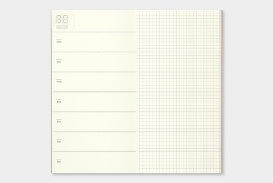 TRAVELER'S COMPANY Notebook Regular Insert 019 - Weekly Planner