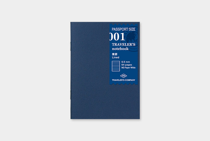 Traveler's Company Notebook Passport Refill 001 - Lined