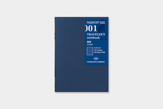 TRAVELER'S COMPANY Notebook Passport Insert 001 - Lined