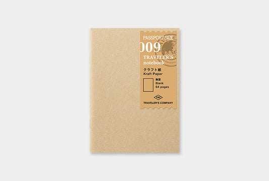 TRAVELER'S COMPANY Notebook Passport Insert 009 - Kraft Paper