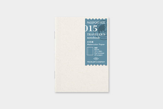 TRAVELER'S COMPANY Notebook Passport Insert 015 - Watercolour Paper