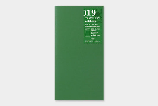 TRAVELER'S COMPANY Notebook Regular Insert 019 - Weekly Planner