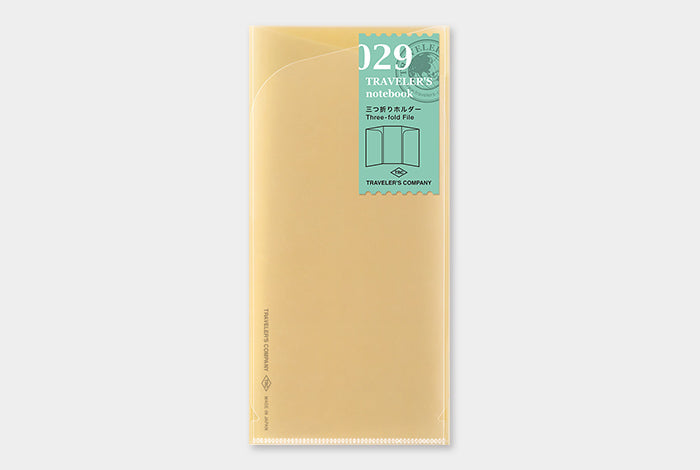 Traveler's Company Notebook Regular Accessory 029 - Three-fold File