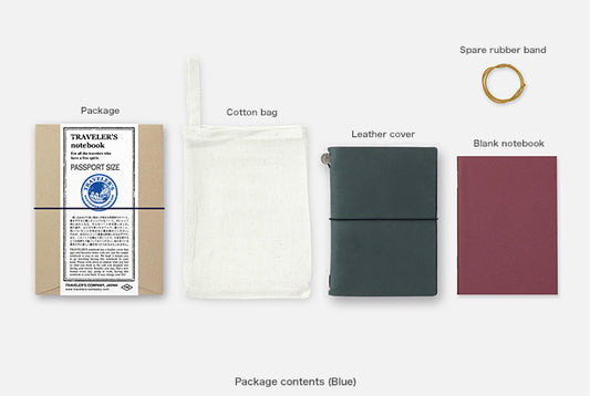 Traveler's Company - Notebook Starter Kit - Blue - Passport