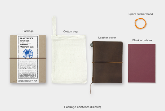 Traveler's Company - Notebook Starter Kit - Brown - Passport